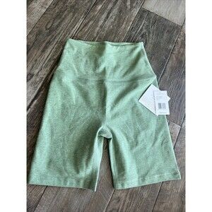 Beyond Yoga Women's Green Spacedye All For Run 6" Biker Short Active  Size Small